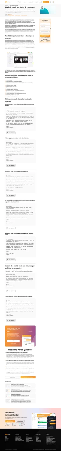 I modelli di e-mail attentamente strutturati per gli inviti alle chiamate ti aiuteranno a liberarti dal disordine ea ottenere le riunioni di cui hai bisogno.