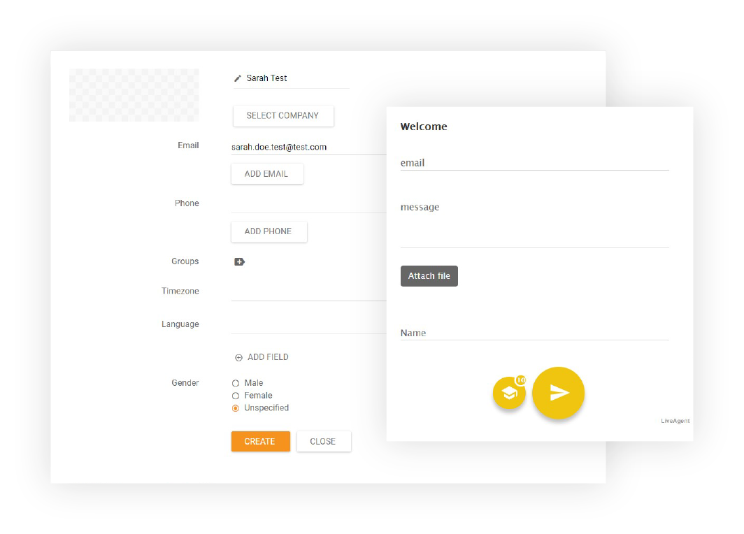 Contact-forms-LiveAgent