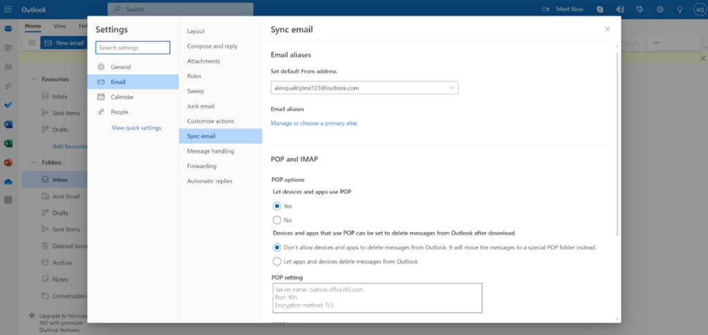 Microsoft365 - aggiungi altri account di posta elettronica alla casella di posta di Outlook