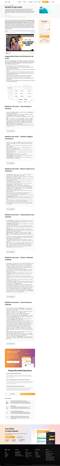 Il telefono rappresenta ancora il 68% di tutte le interazioni di assistenza. Dai un'occhiata ai nostri modelli di call center per migliorare la comunicazione quotidiana con i clienti.