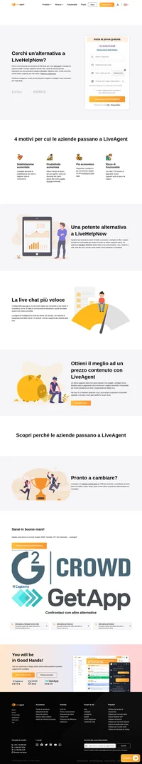 LiveAgent è più conveniente rispetto ad altre soluzioni di help desk e ha più di 175 funzioni di help desk e oltre 40 integrazioni. Vedi altro.