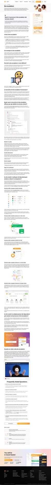 Conosci meglio la de-escalation. Comprendi a fondo i concetti dell'assistenza clienti con le semplici spiegazioni dei professionisti.