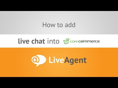 Youtube video: How to add live chat to CoreCommerce store  www.liveagent.com