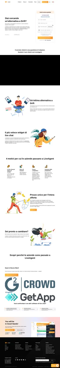 LiveAgent ha più di 175 funzioni, oltre 40 integrazioni ed un'interfaccia per aiutarti ad aumentare il workflow. Scegli tra uno dei nostri piani a pagamento o seleziona alcune funzioni.