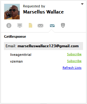 Abbonamento a GetResponse LiveAagent