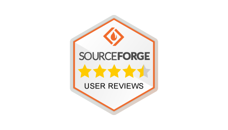 liveagent sourceforge badge delle recensioni degli utenti