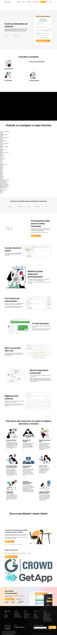 LiveAgent è un'ottima alternativa ad Outlook per i team di assistenza clienti. Scopri la potenza della posta in arrivo universale, dell'hybrid ticketing stream e altro ancora.