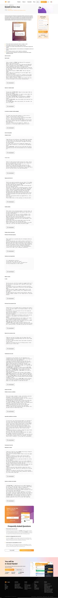 La Live Chat è ancora il canale di comunicazione digitale più popolare tra i clienti. Dai un'occhiata ai nostri modelli gratuiti di live chat e utilizzali subito.