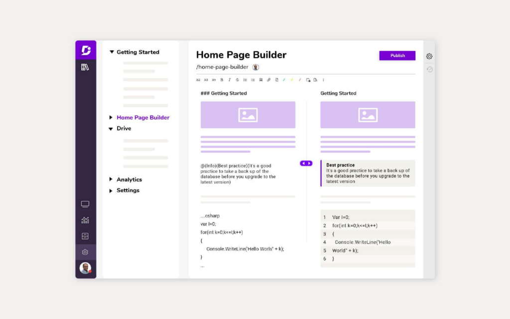 Software Document360 che fornisce soluzioni per la base di conoscenza