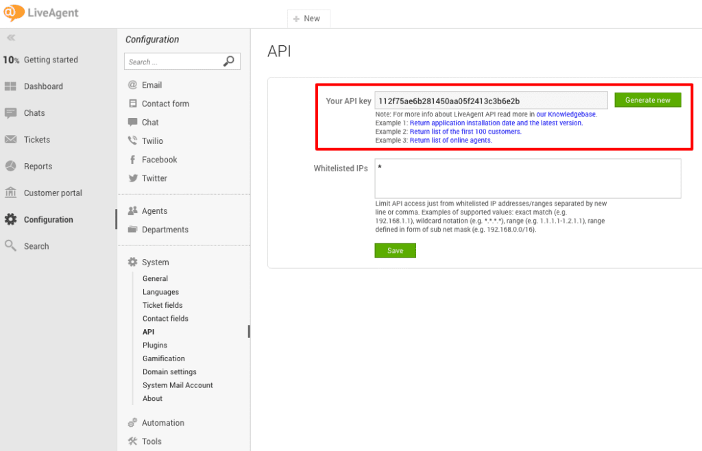 integrazione opencart LiveAgent