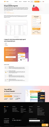 Monitora la disponibilità dei tuoi agenti. Prova la funzione di LiveAgent: disponibilità agente. Ottieni una panoramica per vedere quando i tuoi agenti sono online. Per saperne di più.