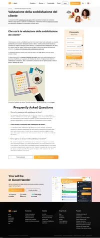 La valutazione della soddisfazione del cliente è un ottimo modo per vedere l'efficienza dei tuoi agenti. Solo i clienti possono fornire la valutazione. Con LiveAgent i clienti sono felici.