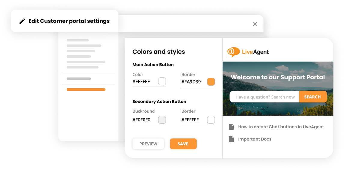 Personalizzazione della base di conoscenza nel software di servizio clienti di LiveAgent
