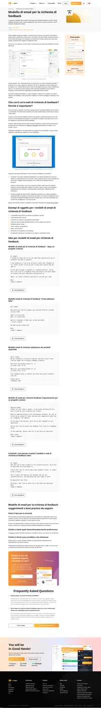 I modelli di e-mail di richiesta di feedback possono aiutarti a interagire e creare connessioni significative con clienti potenziali ed esistenti