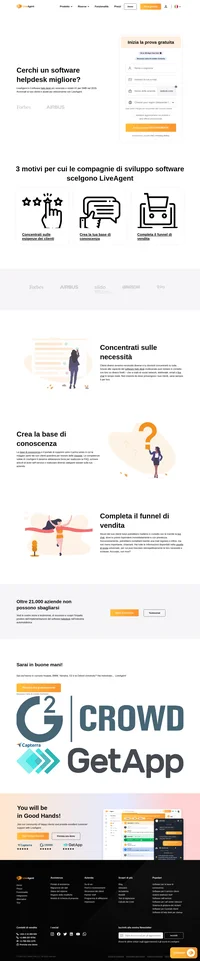 Ti stai chiedendo cosa rende LiveAgent un'ottima scelta per le compagnie di sviluppo software? Eccoti 3 motivi per cui scelgono noi.
