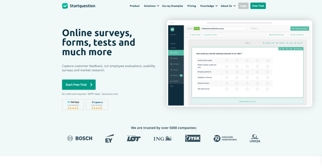 Home Page di StartQuestion 