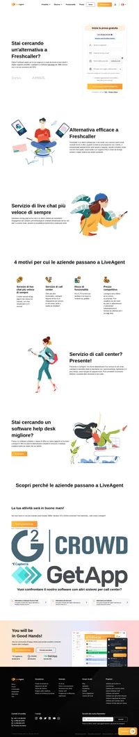 Ottieni il software adatto per le tue esigenze in modo da fornire ai tuoi clienti il miglior supporto possibile. LiveAgent è il software help desk per SMB numero uno e con più recensioni del 2020.