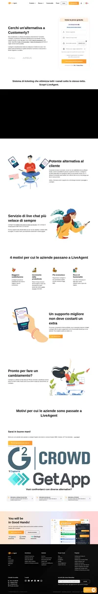 Liveagent è la soluzione omnicanale definitiva per la tua azienda. Approfitta oggi stesso di oltre 175 funzionalità e oltre 40 integrazioni e ottimi strumenti.