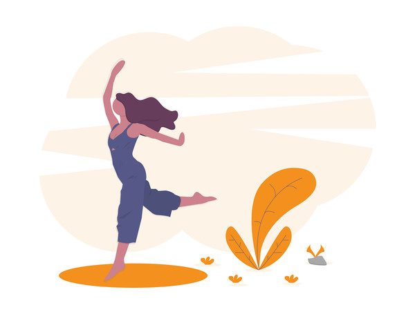 woman exercising-illustration