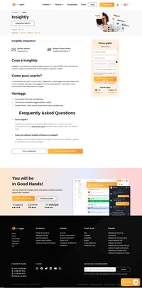 L'integrazione con Insightly ti consente di gestire le relazioni con i clienti direttamente da LiveAgent. È sufficiente integrarla tramite Zapier per iniziare a sfruttarne tutti i vantaggi.