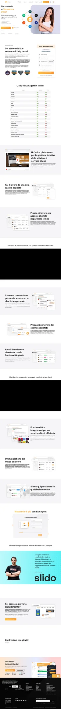 LiveAgent è una soluzione di help desk che collega più canali in un'unica interfaccia. Scopri di più sull'alternativa a OTRS e migliora immediatamente.
