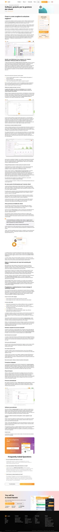 L'implementazione di un solido software gratuito per la gestione dei clienti è essenziale se vuoi che la tua attività abbia successo. Scopri i vantaggi e le best practice.